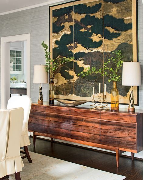 Bad Inspiration, Southern Homes, Modern Sideboard, Bad Design, The Dining Room, Southern Living, Southern Style, Dining Room Design, Danish Modern