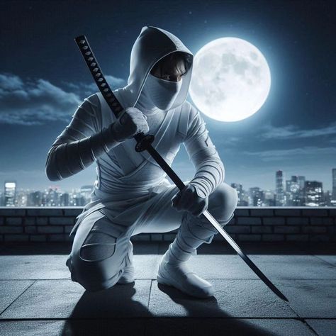 #ninja #art #pp #wallpaper #profilepictures Ninja Pictures, Ninja Wallpaper Hd 4k, Ninja Profile Picture, White Ninja Art, Ninja Background, Instagram Profile Picture Ideas, Marvel Superheroes Art, Cute Couple Cartoon, Couple Cartoon