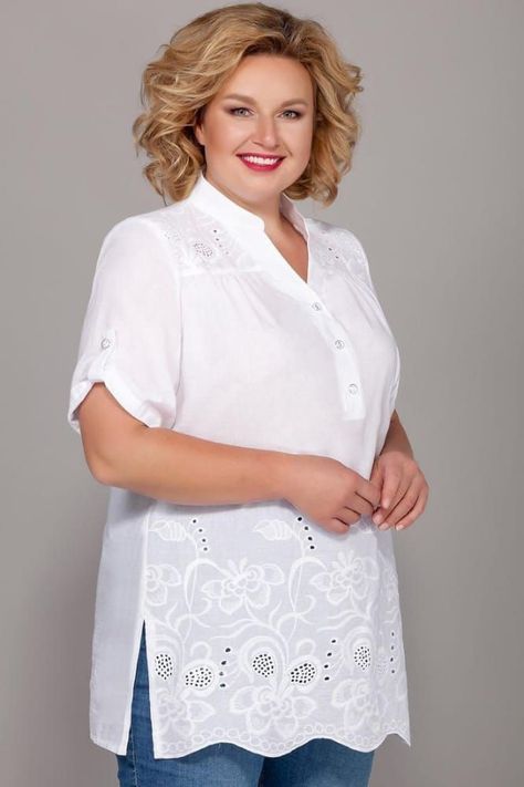 Fashion Tops Blouse Plus Size, Cotton Tops Designs, Plus Size Fashion Tips, Lace Top Dress, Simple Kurti Designs, Stylish Short Dresses, Fashion Tops Blouse, 40s Fashion, Plus Size Fashion For Women