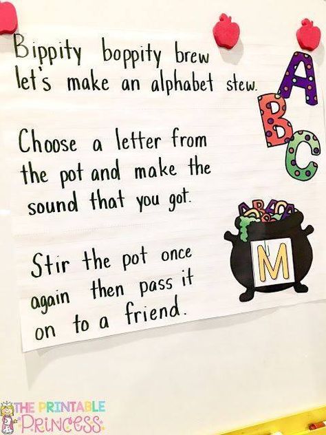 How adorable is this alphabet stew chant from The Printable Princess!?! It might not be close to Halloween, but this is always a fun activity! Halloween Activities For Kindergarten, Halloween Abc, Abc Activity, Abc Game, Kindergarten Halloween, Cooking Theme, Letter Practice, Halloween Kindergarten, Comparing Numbers