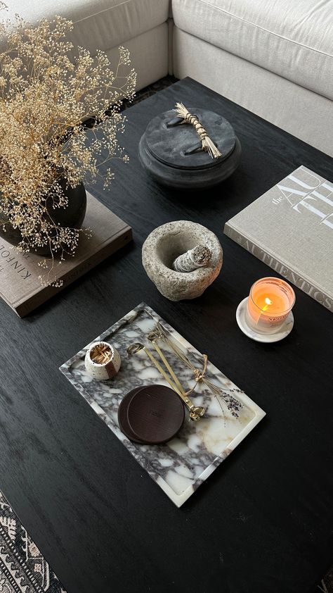 Contemporary Home Accessories, Townhome Decorating, Marble Home Decor, Best Coffee Table, Moody Home Decor, Contemporary Living Room Design, House Interior Design Styles, Wa State, Display Coffee Table