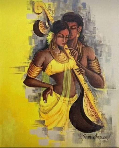 Rama Krishna, Buddha Art Drawing, Boho Art Drawings, Buddha Art Painting, Romantic Paintings, Abstract Painting Techniques, Indian Art Gallery, Beautiful Art Paintings, Art Drawings Sketches Pencil