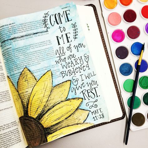 Day 15 of #30DaysofNoteworthyTruth is Matthew 11:28. Halfway there and learning so much everyday about God and His Word!! Happy Friday!! #noteworthyTruth Journaling Ideas Drawings, Bible Journaling Ideas, Bible Drawing, Quotes Arabic, Bible Journaling Ideas Drawings, Bible Doodling, Bible Study Journal, Illustrated Faith, Life Quotes Love