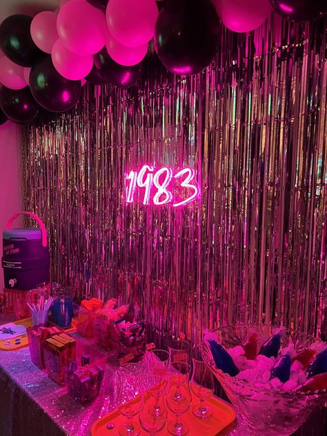 10 Epic Ideas for an 80s Theme Party - Brass Pine 80s Sweet 16 Party Ideas, 80's Theme Party, 90s Themed Party, Retro Theme Party, 80s Prom Party, 40th Birthday Themes, 80s Party Decorations, 80s Birthday Parties, 1980s Party