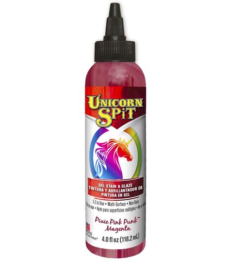 Eclectic Inc. Unicorn Spit 4 Fl. Oz. Gel, Lemon Kiss, Ordinary Objects, Unicorn Spit, Jasmine Scent, Fire Painting, Pink Gel, Glaze Paint, Metal Fabric, Formula Cans