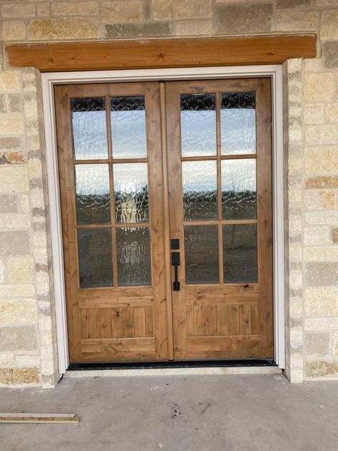 Stain Colors On Knotty Alder, Barndo Front Door Ideas, Front Door Wood Stain, Door Stain Colors Wood, Stained Wood Interior Doors, Wood Stain Front Door, Front Door Stain Colors, Stain On Knotty Alder, Stained Interior Doors