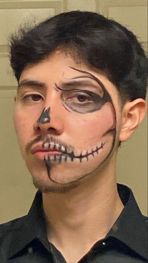 #skull #halloween #malemakeup #makeup #hot #sexy #halloweencostume Male Makeup, Skull Halloween, Aesthetic Guys, Halloween Skull, Halloween Costumes, Halloween, Makeup, Make Up