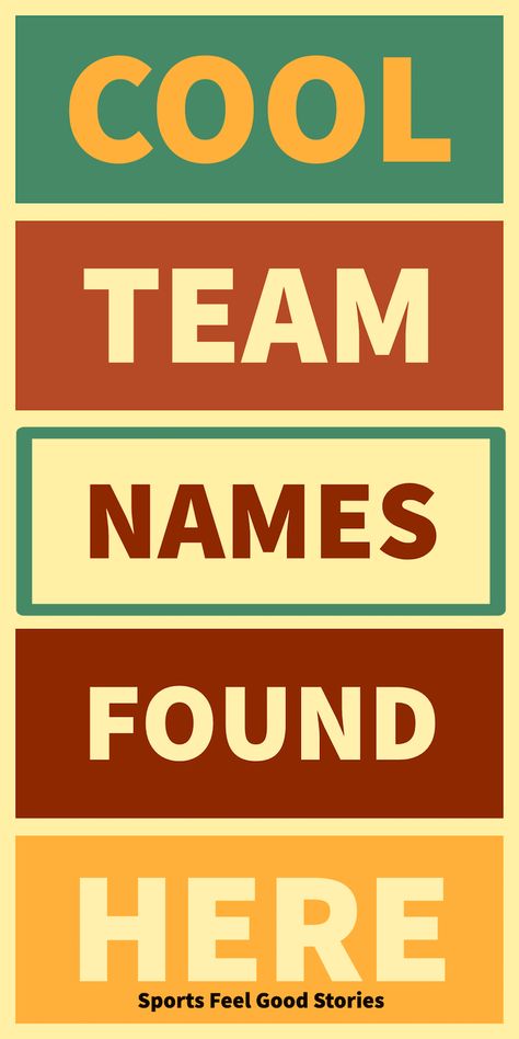 Check out all of the choices for cool team names for your sports teams, trivia squads, work groups, and more. Funny, creative and clever naming options.  #team #names #funny Trivia Team Theme Ideas, Team Themes Ideas Sports, Team Names Ideas For Work, Team Theme Ideas, Team Names Ideas Clever, Funny Team Names Ideas, Trivia Team Names Funny, Team Colors Ideas, Squad Names Ideas