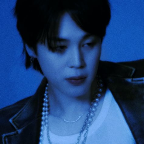 Blue Jimin Icon, Bts Blue Icon, Blue Bts Aesthetic, Jimin Blue Wallpaper, Jimin In Blue, Jimin Blue Aesthetic, Blue Jimin, Dark Blue Aesthetic Wallpaper, Playlist Covers Photos