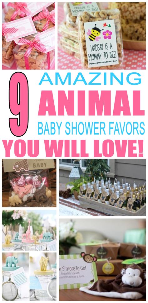 Creative Baby Shower Favors, Animal Baby Shower Favors, Baby Shower Favor Ideas, Best Baby Shower Favors, Zoo Baby Shower, Baby Shower Favours For Guests, Unique Baby Shower Favors, Baby Shower Favors Diy, Animal Baby Shower Theme