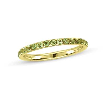 Peridot Eternity Wedding Band in 14K Gold Eternity Band Stack, Peridot Stone, Eternity Wedding Band, Minimalist Rings, Gold Wedding Band, Eternity Band, Birthstone Ring, Eternity Bands, Gold Bands