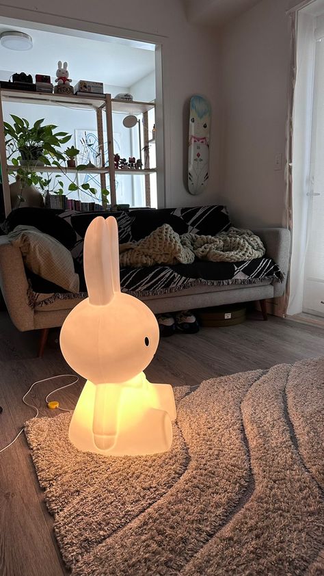 Miffy Lamp, Lamp Cute, Big Lamp, House Essentials, Pinterest Room Decor, Dream Apartment, Room Makeover Inspiration, Room Setup, Room Accessories