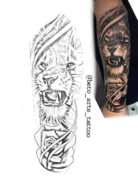 Lion Tattoo On Arm, Lion Arm Tattoo, Roaring Lion Tattoo, Arm Tattoos For Guys Forearm, Lion Head Tattoos, Lion Tattoo Design, Roaring Lion, 4 Wallpaper, Small Tattoos For Guys