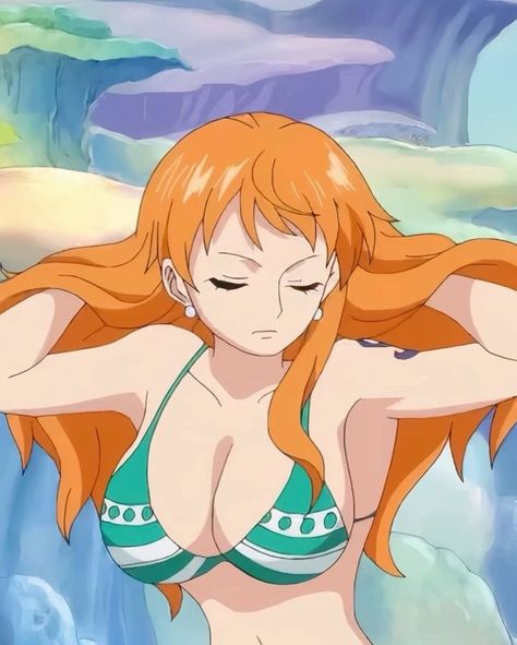 🗂️ Sims 4 Nami One Piece, Fishman Island, One Piece Photos, Anime Toon, Girl Drawings, One Piece Nami, Nami One Piece, Friend Anime, Pretty Drawings