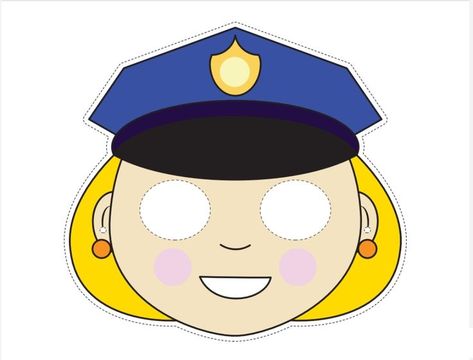 Policeman Craft, Police Officer Crafts, Community Helpers Preschool Crafts, Police Art, Community Workers, Community Helpers Preschool, Toddler Art Projects, Art Terms, Hand Crafts For Kids