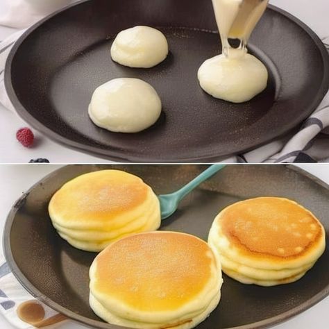 How to Make Fluffy Japanese Pancakes Japanese Pancakes Fluffy Recipe, Japanese Fluffy Pancakes, Slow Cooker Scalloped Potatoes, Foil Packet Potatoes, Slow Cooker Kitchen, Loaded Baked Potato Salad, Kitchen Japanese, Baked Potato Salad, Japanese Pancake