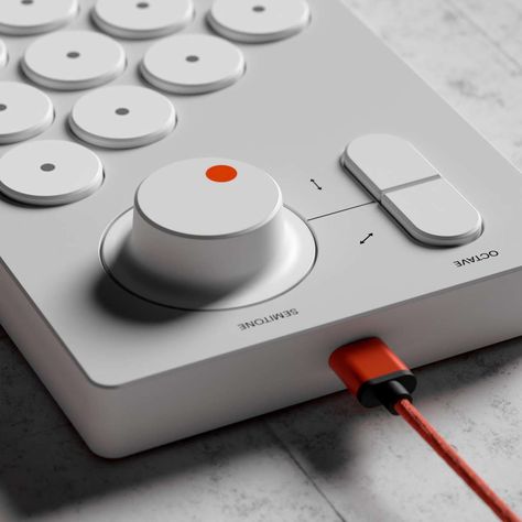 Chord Machine AKT-0.1 – Minimalissimo Open Banking, Minimal Architecture, Industrial Design Trends, Brutalist Design, Dieter Rams, Midi Controller, Industrial Design Sketch, Devices Design, Technology Design