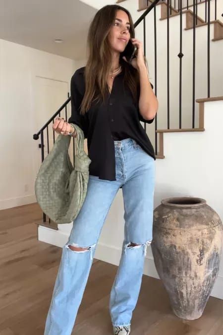 Fall Sporty Outfits, Sporty Outfits Jeans, Sporty Outfits Summer, Sivan Ayla, Style Inspiration Spring, Breezy Dress, Loose Jeans, Sporty Outfits, Feminine Outfit