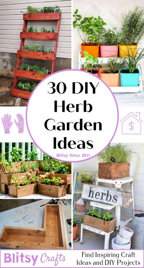 Diy Herb Garden Ideas, Hanging Herb Gardens, Raised Herb Garden, Backyard Herb Garden, Balcony Herb Gardens, Patio Herb Garden, Herb Garden Ideas, Herb Diy, Garden Planters Diy