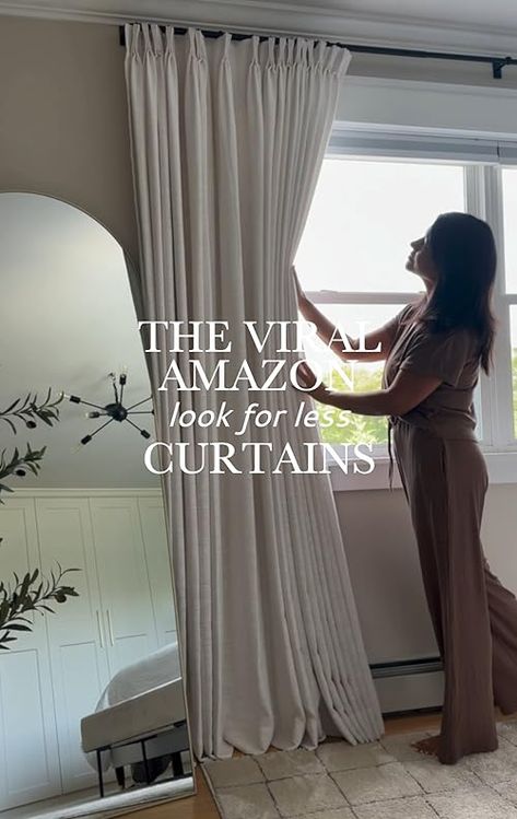 Always Stylish Home's Amazon Page Cute Bedroom Curtain Ideas, Viral Amazon Curtains, Amazon Curtains Bedroom, Best Amazon Curtains, Amazon Curtains Living Room, 2024 Curtain Trends, Viral Curtains, Amazon Drapes, Amazon Curtains