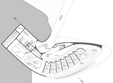 Arch2o-Rock and Shell Villas-Zaha Hadid Architects (25) Zaha Hadid Plan, Zaha Hadid Sketch, Zaha Hadid Drawings, Zaha Hadid Interior, Architecture Site Plan, Hotel Floor Plan, Zaha Hadid Architecture, Zaha Hadid Design, Architectural Competition