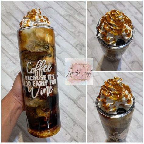 Coffee Mug Epoxy Tumbler, Tumblr Custom Cups, Coffee Epoxy Tumbler, Epoxy Glass Cups, Designer Tumbler Cups, Resin Coffee Cups, Coffee Cup Tumbler Ideas, Tumblr Cups Ideas, Custom Coffee Tumbler