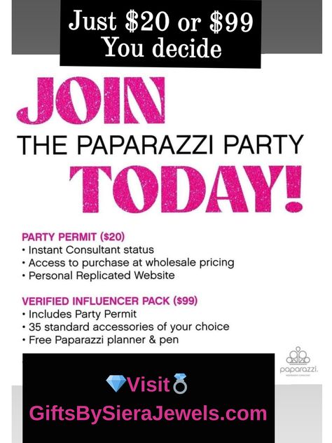 Giftsbysierajewels.com #beyourownboss #startyourownbusiness #joinmy5dollarteam #Giftsbysierajewels Join Paparazzi, Paparazzi Consultant, Join My Team, Planner Pens, Pink Life, Party Kit, Paparazzi Accessories, My Team, Be Your Own Boss