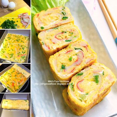 Crab Stick Recipes, Crab Stick Recipe, Rolled Omelette, Egg Waffles, Baked Omelette, Crab Sticks, Bento Box Recipes, Onion Rolls, Crab Stick