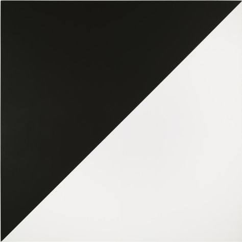 "Black White" by Ellsworth Kelly, 1968 | oil on canvas, 2 joined panels Color Black And White Plain, Fav Color Black And White, Munari Mobile, Black And White Plain, Overlay Aesthetic, Coloring Dark, Black And White Wallpaper Iphone, Chanel Aesthetic, Joker Drawings