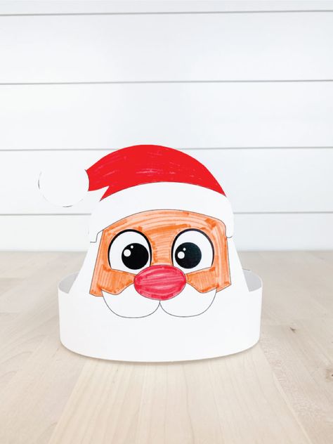 Headband Craft Special Offer Santa Activity, Simple Stem Activities, Headband Crafts, Toilet Roll Craft, Christmas Units, Paper Bag Puppets, Santa Crafts, Preschool Fine Motor, Puppet Crafts