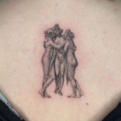 3 Graces Tattoo, Three Dancing Women Tattoo, The Three Graces Tattoo, Three People Tattoos Ideas, Three Graces Tattoo, Grace Tattoos, Tatts Ideas, A Tattoos, Like A Tattoo