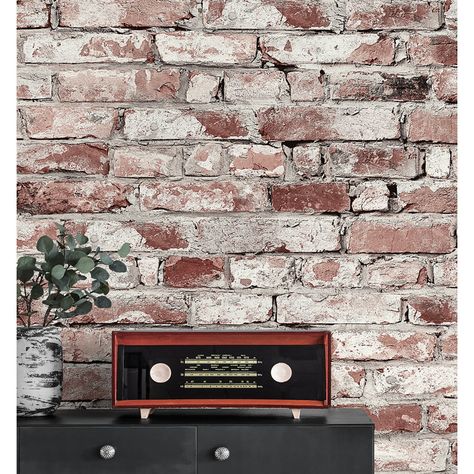 17 Stories Surface Style Brickwork & Reviews | Wayfair Pos Counter, Faux Brick Wall Panels, Brick Wall Paneling, Brick Wallpaper Roll, Faux Brick Walls, Memory Wall, Faux Brick, Exposed Brick Walls, Brick Wallpaper