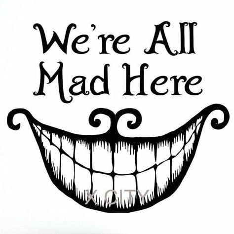 Alice In Wonderland Yard, Alice In Wonderland Bathroom, Reunion Shirt Ideas, Alice In Wonderland Silhouette, Cheshire Cat Smile, Alice In Wonderland Drawings, Mad Hatters Tea Party, Halloween Svg Files, Alice And Wonderland Quotes