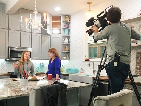 Two Chicks And A Hammer on Instagram: “We can hardly wait to share season 3 with you guys! Only a couple more months!” Two Chicks And A Hammer, Backsplash Designs, Good Bones, Remodels, Subway Tile, Season 3, Backsplash, Stationary Bike, A Couple