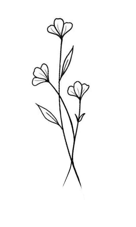 Flower Vine Doodle, Simple Flower Sketch, Vine Drawing, Beginner Drawing Lessons, Doodle Art Flowers, Flower Outline, Black And White Art Drawing, Flower Sketches, Line Art Tattoos