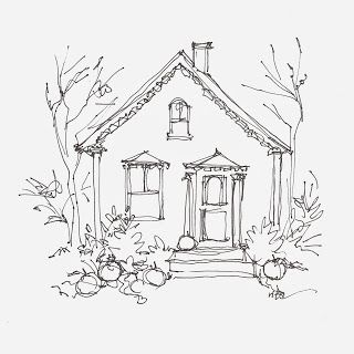 Cottage Drawing, Walking Photo, Architecture Drawing Art, Halloween Card, Pencil Art Drawings, Sketchbook Inspiration, Urban Sketching, Scrap Paper, To Wait