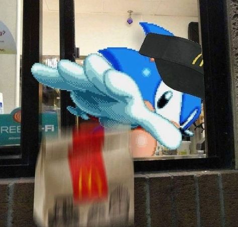 Sonic Mcdonalds, Pixel Y2k, Sonic Y2k, Mc D, Holy Holy, Shadow The Hedgehog, Memes Quotes, Funny Images, Sonic