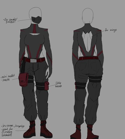 Mha Hero Costumes Ideas Oc, Hero Costume Aesthetic, Villan Clothes Design, Hero Oc Character Design Marvel, Theif Outfit Design, Mha Villain Outfit Ideas, Hero Outfits Design Female Mha, Comic Book Outfit Ideas, Male Hero Outfit