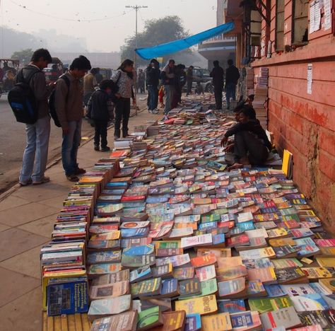 DARYAGANJ SUNDAY BOOK MARKET: Delhi's largest Sunday book market selling books at affordable rates. 100+ bookstores. Get Books & Novels of all streams, genres. Buy Art, History, Science, Architecture, Interior Designing, Fashion Designing books. Enjoy eating Devi ke Kulche, Pindi ka Dahi, Butter Chicken, Dal Makhani. Unique shops are Moti Mahal, Changezi Chicken. Place is often crowded. Prices starting at Rs.10 onward. Use paid parking space opposite Delite cinema hall. Beware of pick pocketers. Fashion Designing Books, Cinema Hall, Dal Makhani, Books Novels, Fashion Designing, Parking Space, Interior Designing, Selling Books, Got Books