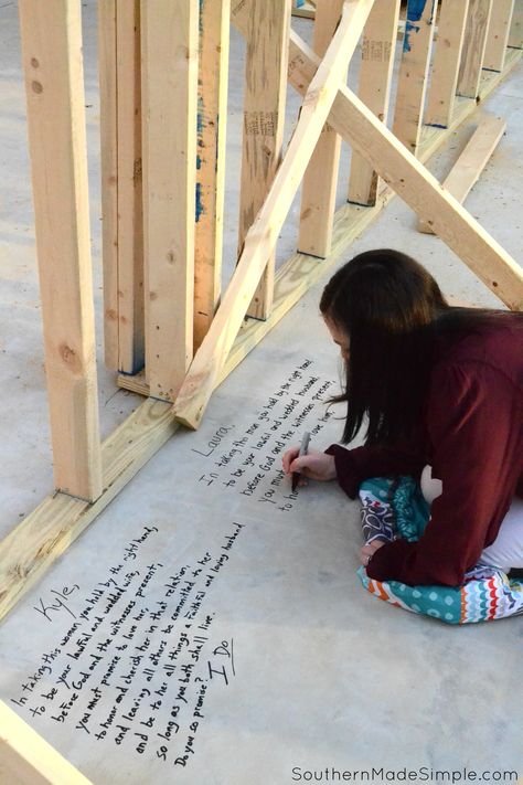 When building a new home, write scriptures on the studs of your home that are relevant to each room of the house Kids Bible Verses, Quotes Family Love, Metal Shop Building, Building A Home, Quotes Family, House Blessing, Home Building Tips, House Foundation, Kids Bible