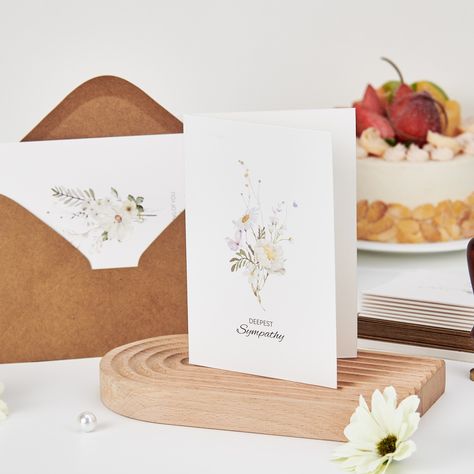 Crisky 4 Pack Watercolor White WildFlower Sympathy Cards with Envelopes Sealed 4 Assortment Condolence/Bereavement Cards To check more details: 👇👇👇 https://www.amazon.com/dp/B0CX8BJ4ZG?ref=myi_title_dp Bereavement Cards, Deepest Sympathy, Envelope Seal, Cards With Envelopes, Sympathy Cards, Wild Flowers, Envelope, White