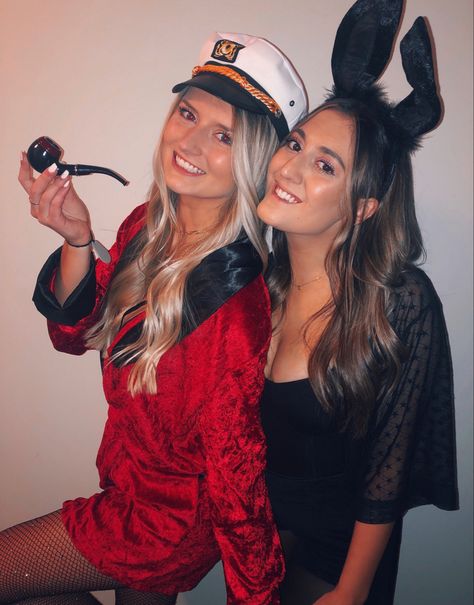 Halloween Costume, Hugh Hefner, Playboy Bunny, duo costume Hue Hefner And Bunny Costume, Hue Hefner, Playboy Bunny And Hugh Hefner, Hugh Hefner And Bunny Costume, Halloween Fits, Hugh Hefner, Bunny Costume, Halloween Costume Outfits, Halloween 2022