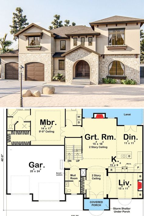 Modern Mediterranean Floor Plans, Floor Plans Spanish Style, Medeteranian Homes Floor Plan, Italian Villa Blueprint, Spanish Modern House Exterior, Tuscan Home Floor Plans, Modern Home With Character, Modern Spanish Floor Plan, Tuscan Style Homes House Plans