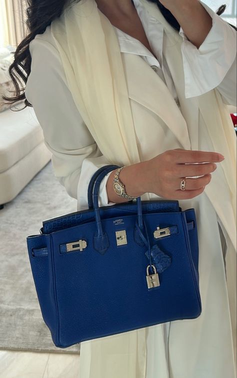 Blue Birkin, Girl Boss Outfit, Manifesting Board, Nicole Smith, Boss Outfit, Anna Nicole, Luxury Bags Collection, Favorite Purse, Expensive Jewelry Luxury