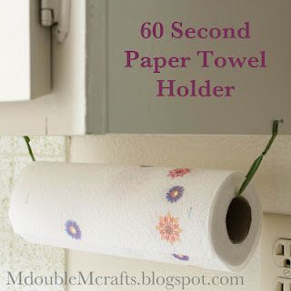 Incredibly easy paper towel holder (DIY). Paper Towel Holder Ideas, Diy Paper Towel Holder, Towel Holder Ideas, Towel Holder Diy, Unusual Home, Kitchen Paper Towel, Kitchen Paper, Diy Holder, Diy Valentines Gifts