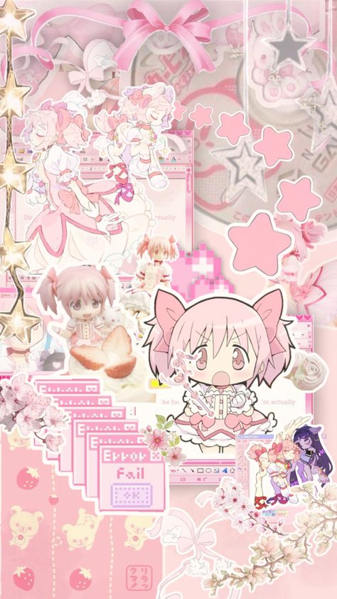 YIPPEEE ANOTHER COMP :DD #jxllycomp #madoka#pink#magicalgirl#fyp Cute Lockscreens, Japanese Poster Design, Girl Background, Pink Day, Japanese Poster, Silly Images, Puella Magi Madoka Magica, Madoka Magica, Kawaii Wallpaper