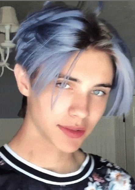 Mens Dyed Hair, Boys Dyed Hair, Mens Blue Hair, Kpop Hair Color, Boys Colored Hair, Noen Eubanks, Dyed Hair Men, Men Hair Color, Men Haircut Styles