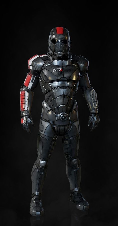 Mass Effect Armor, Sci Fi Suit, Scifi Armor, Mass Effect Comic, Sci Fi Uniform, N7 Armor, Mass Effect Characters, Sci Fi Armor, Combat Suit