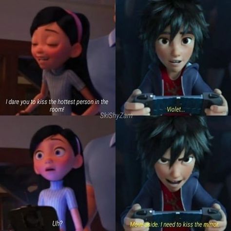 Disney Ships Crossover, Hiro Big Hero 6, Disney Ships, Disney Theory, Funny Disney Jokes, Disney Crossovers, Disney Facts, Disney Day, Disney Jokes