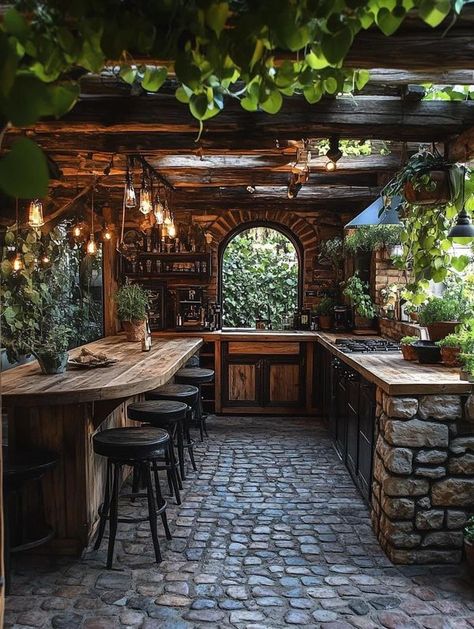 Off Grid Life Outside Bars, Backyard Adventure, Outdoor Bath, Hobbit House, Earth Homes, House Inside, Dreamy Room, Dream Living, Rustic Living